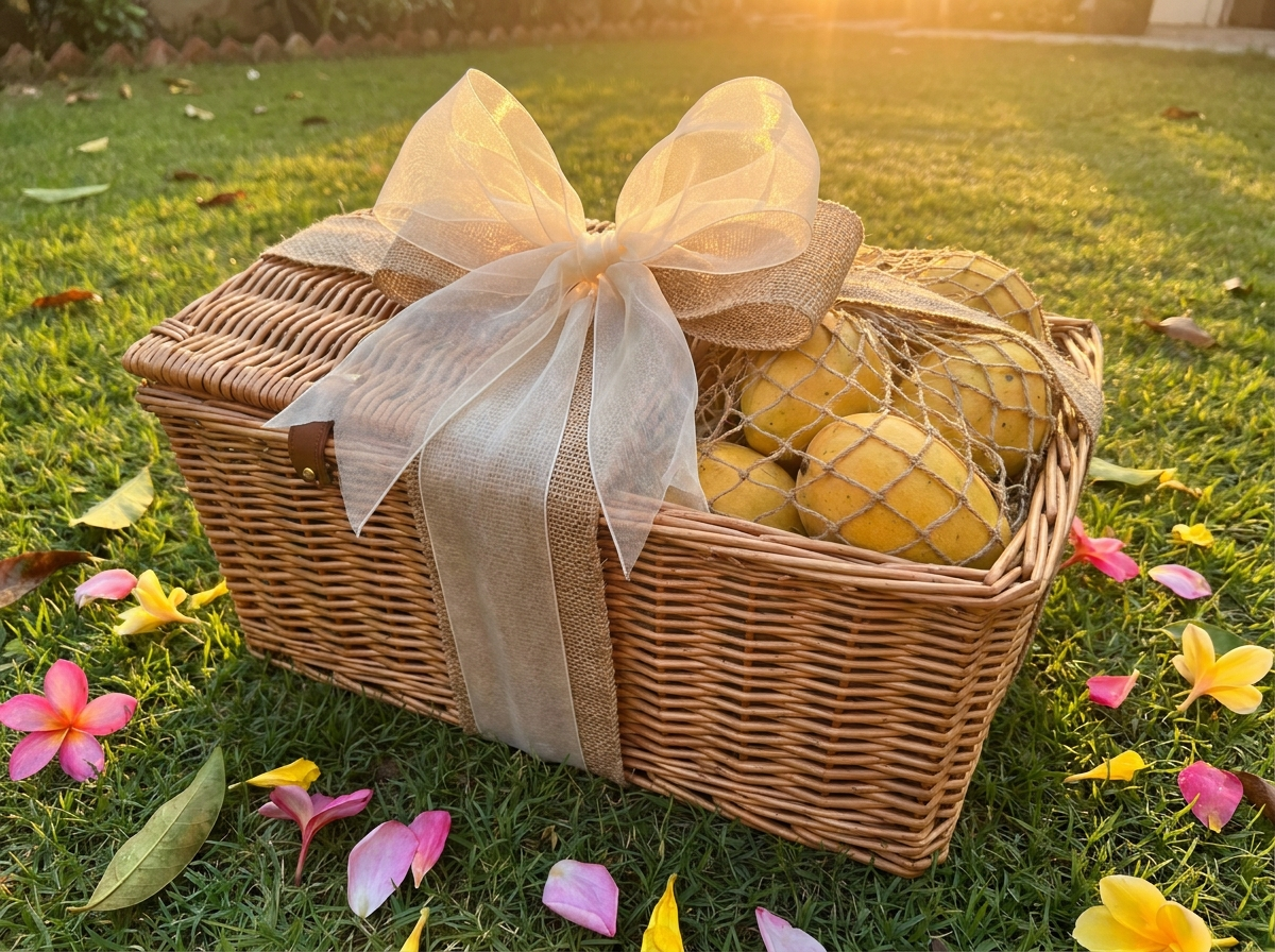 Summer mango gift basket