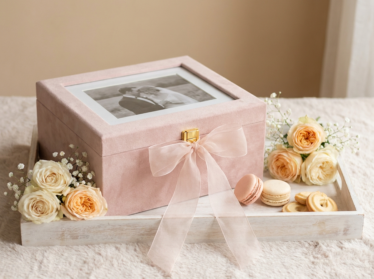 Personalised photo keepsake box